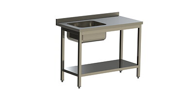 Rostfria diskbänkar