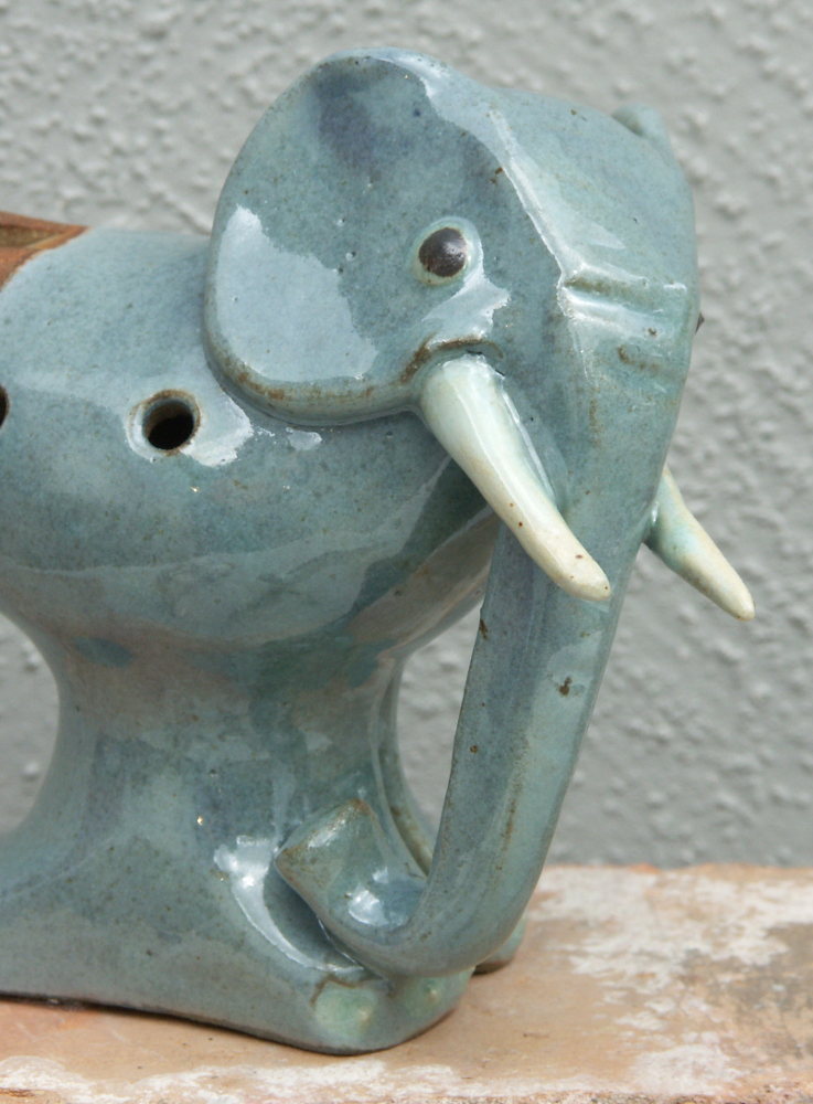 Clay whistle elephant - 4
