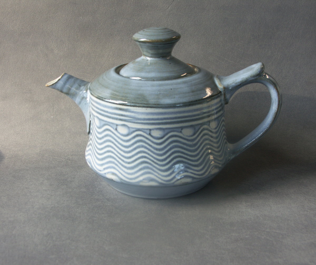 Teapot wavyblue