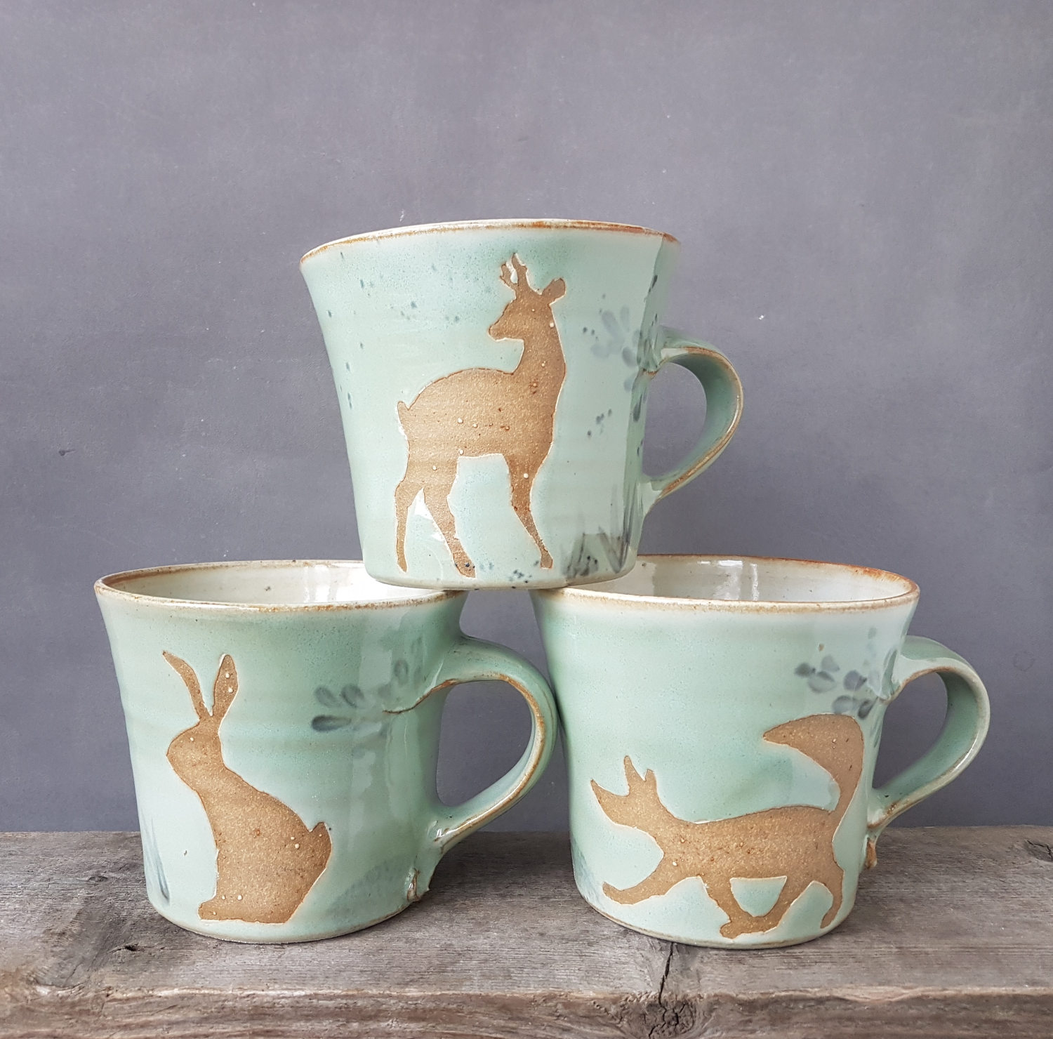 Mug with forest animal