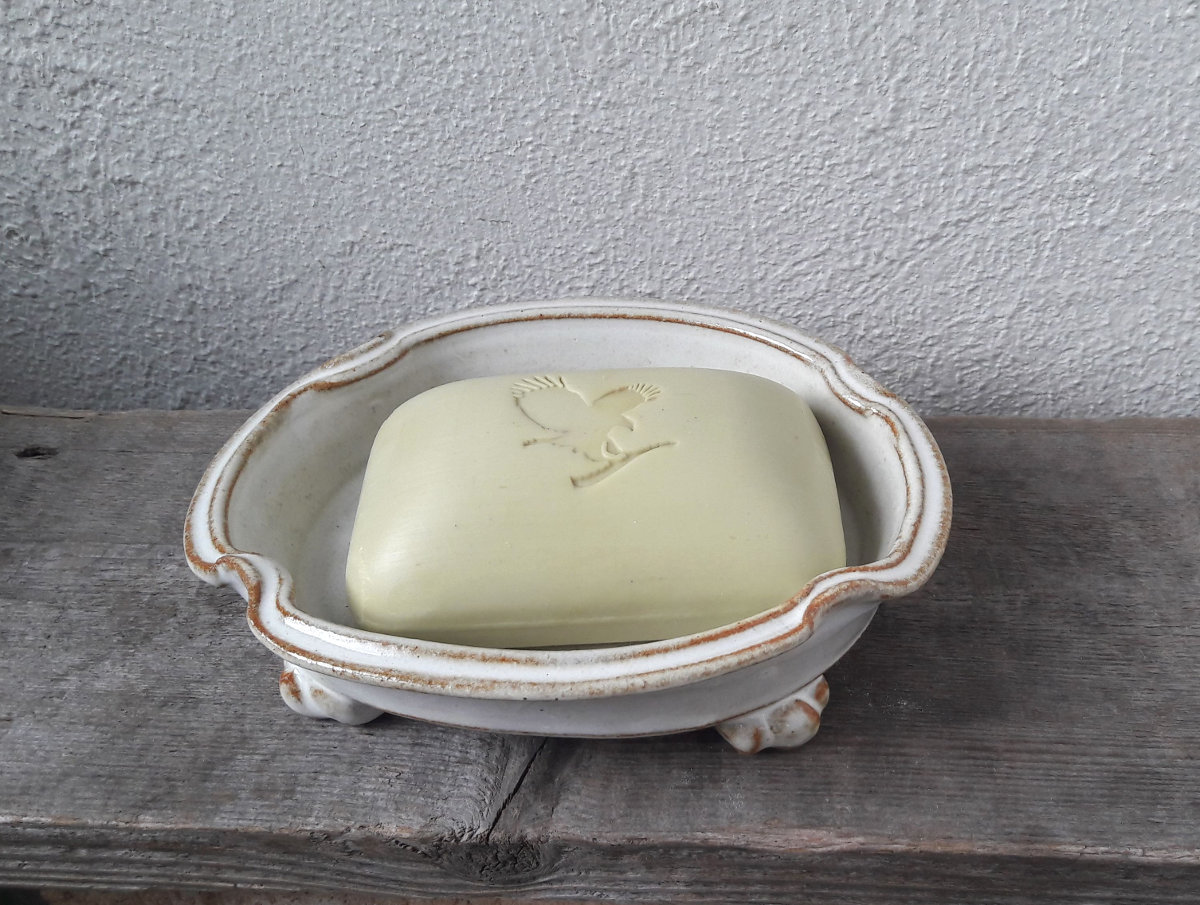 Soapdish oval with paws - 3