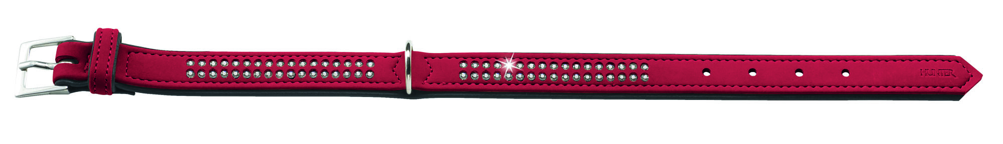 HUNTER Softie Deluxe halsband röd/svart - 2