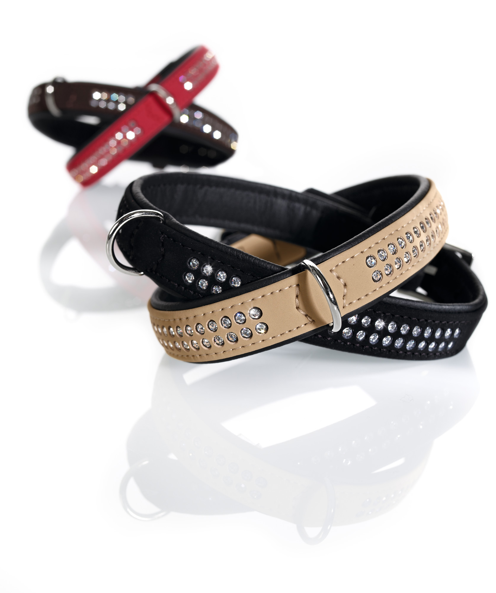 HUNTER Softie Deluxe halsband röd/svart - 3