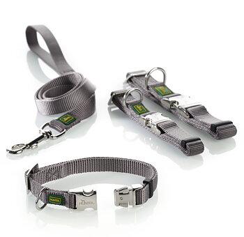 HUNTER Vario Basic Alu-Strong halsband grå