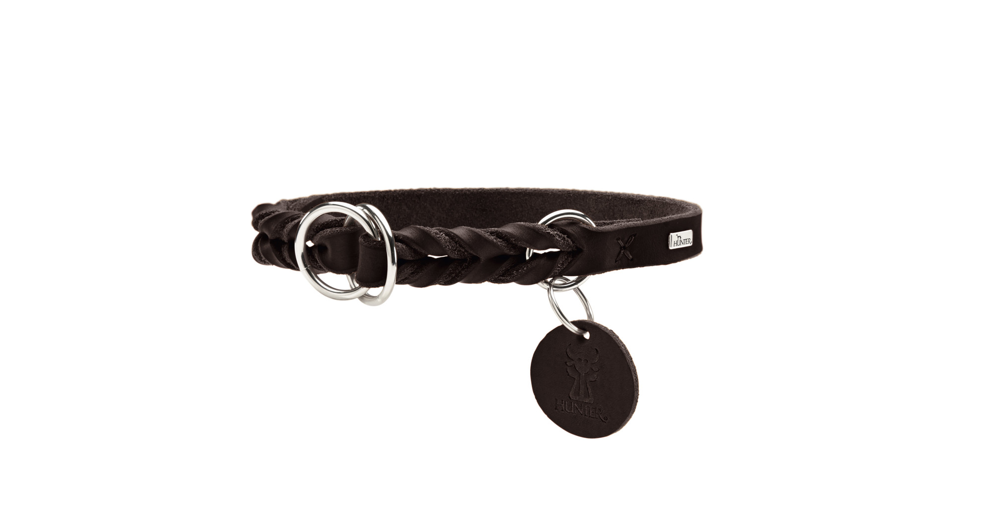 HUNTER Solid Education halsband halvstryp mörkbrun - 2