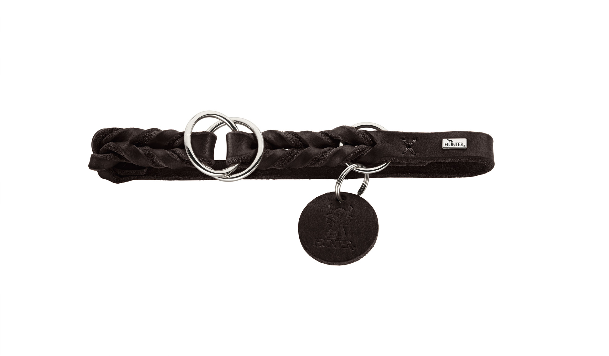 HUNTER Solid Education halsband halvstryp mörkbrun - 5