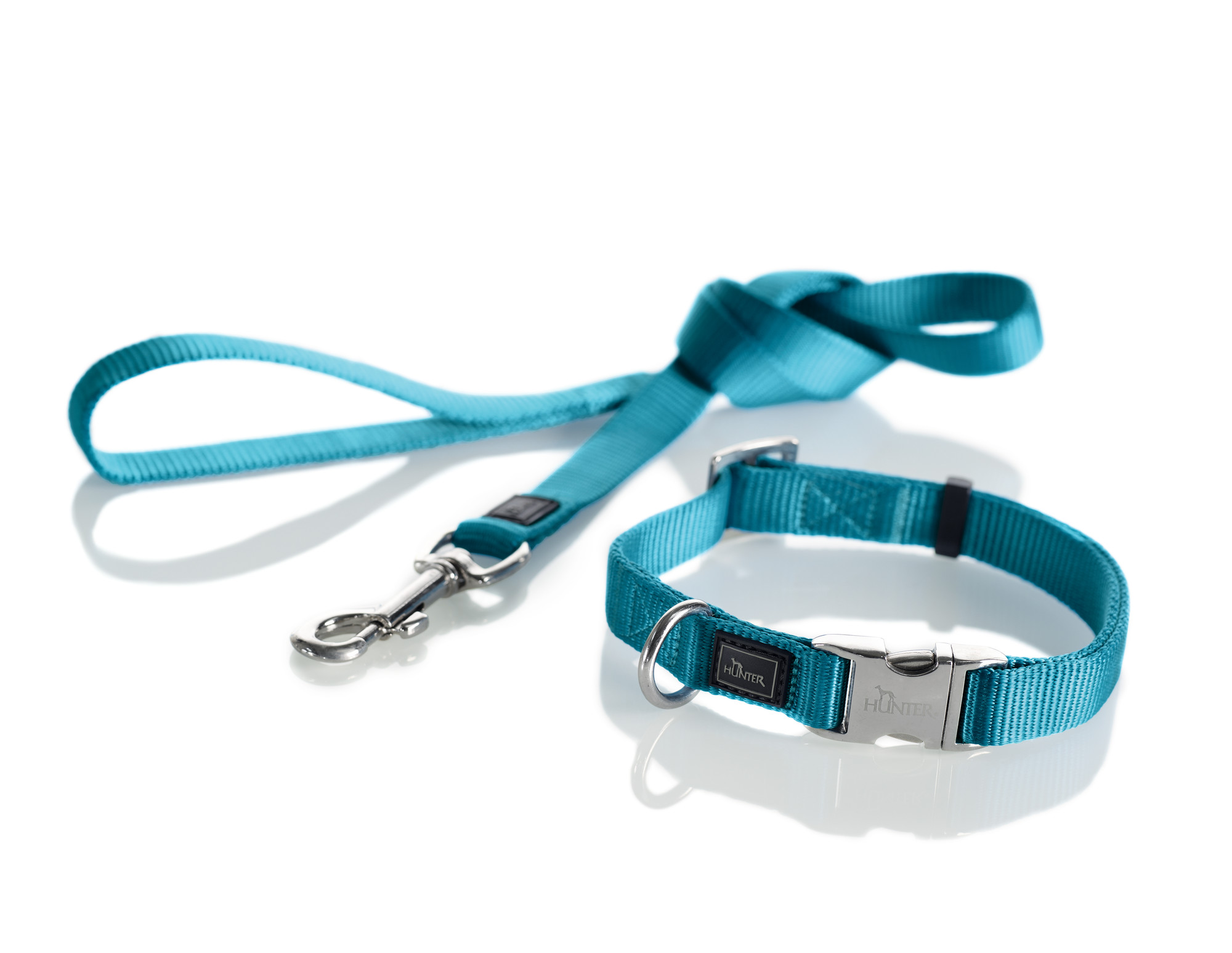 HUNTER Vario Basic Alu-Strong halsband petrol - 2