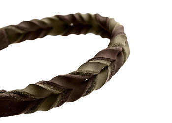 HUNTER  Solid Education Duo halsband mörkbrun/olive