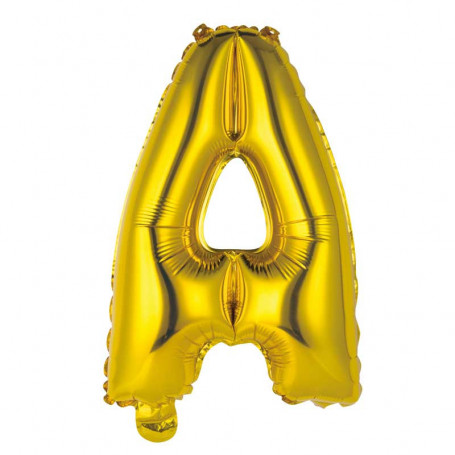 BOKSTAVSBALLONGER I GULD - 2