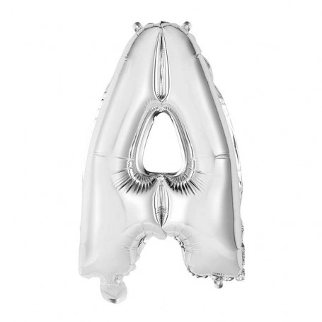 BOKSTAVSBALLONGER I SILVER - 2