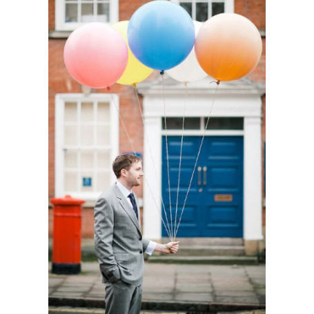 JÄTTEBALLONGER ORANGE 90 CM -2P - 2