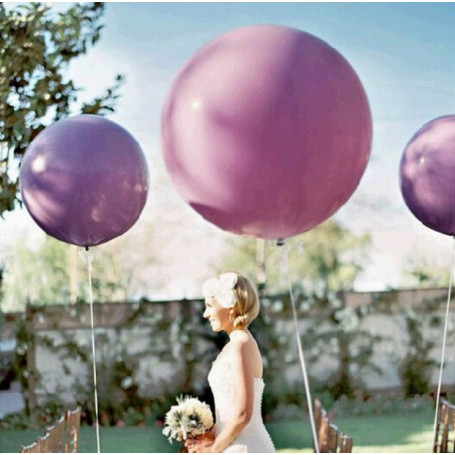 JÄTTEBALLONGER 90 CM LILA - 2P - 2