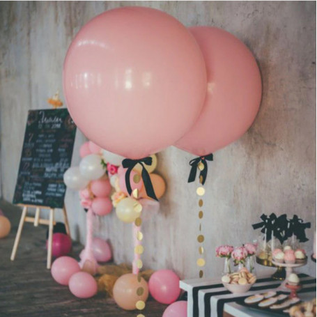 JÄTTEBALLONGER 90 CM ROSA - 2P - 2