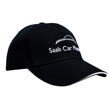 Saab Car Museum keps svart/vit