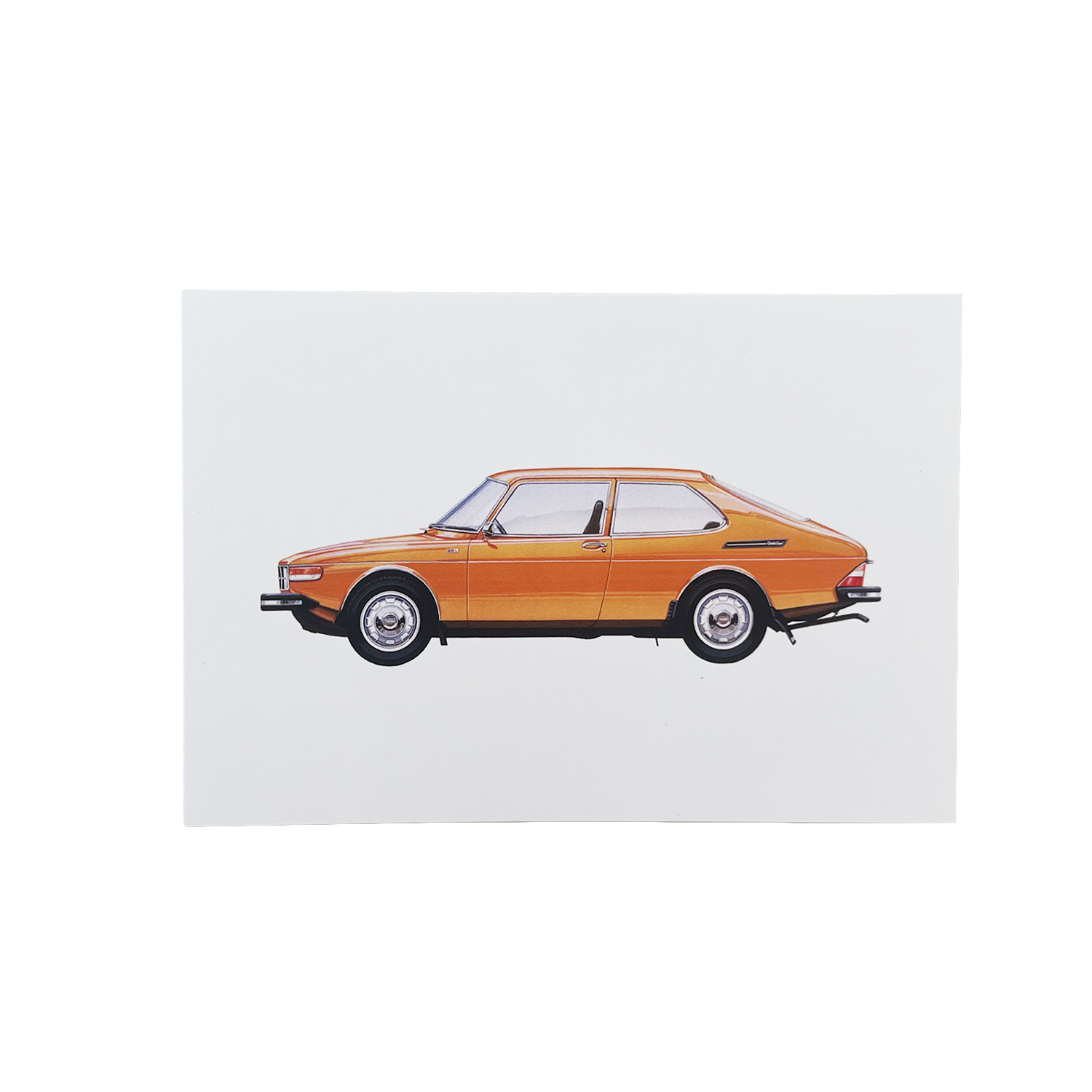 Vykort Saab 99
