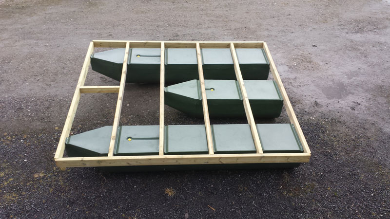 Flytponton 240 x 50 x 50cm	 spets - 3