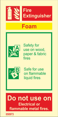 Fire sign "Fire extinguisher (foam)" - IMPA 33.6431