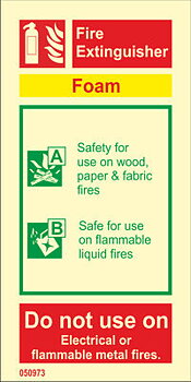 Fire sign "Fire extinguisher (foam)" - IMPA 33.6431