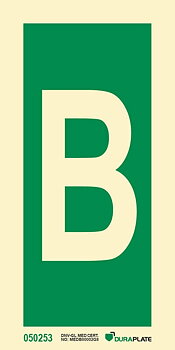 IMO sign "B" - IMPA 33.4211