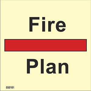IMO A.654(16) Fire Control-skylt "Fire Plan" - IMPA 33.6001
