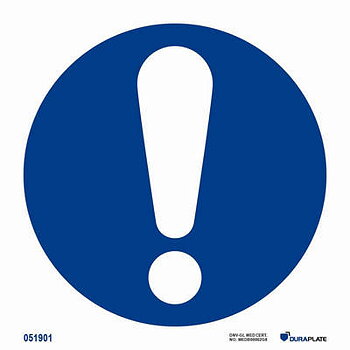 IMO-sign "General mandatory action" - IMPA 33.5641