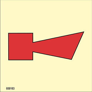 IMO A.654(16) Fire Control sign "Horn fire alarm" - IMPA 33.6003