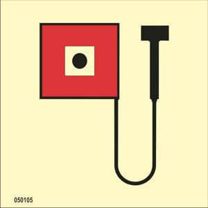 IMO A.654(16) Fire Control sign "Manually operated call point" - IMPA 33.6005