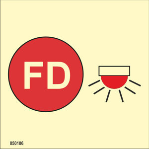 IMO A.654(16) Fire Control sign "Space protected by automatic fire alarm" - IMPA 33.6006
