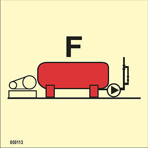 IMO A.654(16) Fire Control sign "Foam installation" - IMPA 33.6013