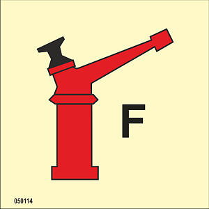 IMO A.654(16) Fire Control sign "Foam monitor gun" - IMPA 33.6014