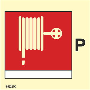 ISO 17631 Fire Control sign "Powder fire hose and nozzle" - IMPA 33.6845