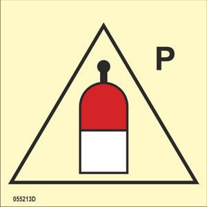 ISO 17631 Fire Control sign "Remote release station for powder" - IMPA 33.6812
