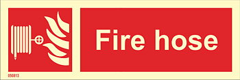 Fire sign "Fire Hose (with text)" - IMPA 33.6144