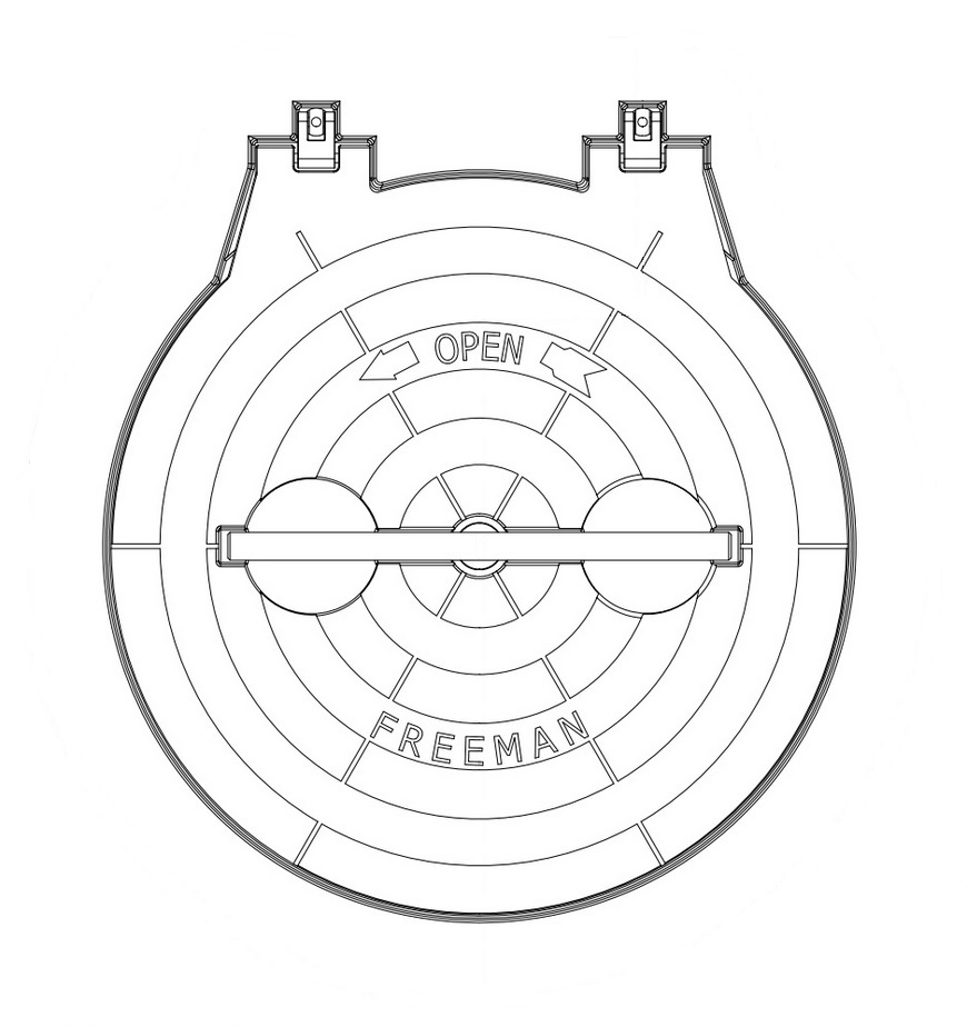 Freeman Marine modell 20-H (20" fri öppning)