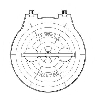 Freeman Marine modell 20-H (20" fri öppning)