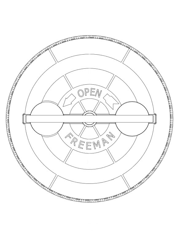 Freeman Marine modell 20K (20" fri öppning) - 3