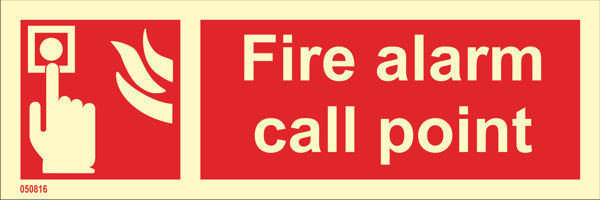 Brandskylt "Fire Alarm Call Point" - IMPA 33.6142