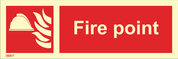 Brandskylt "Fire point (med text)" - IMPA 33.6147