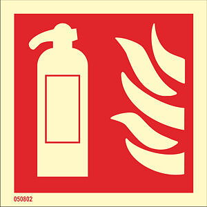 Fire sign "Fire extinguisher" - IMPA 33.6100