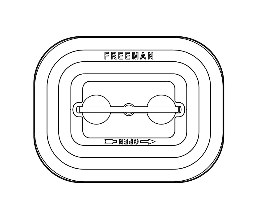 Freeman Marine modell 2428K (24" x 28" fri öppning)