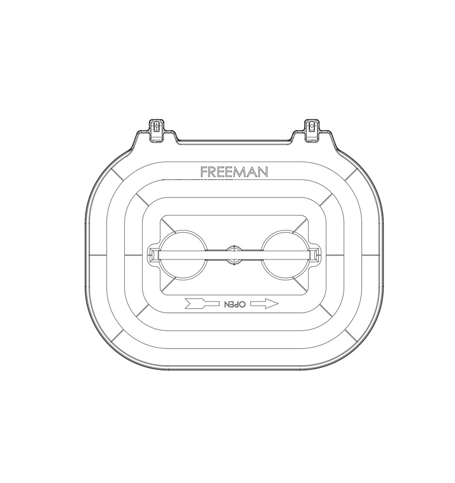 Freeman Marine modell 1824-HK (18" x 24" fri öppning)