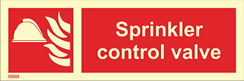 Fire sign "Sprinkler control valve" - IMPA 33.6153