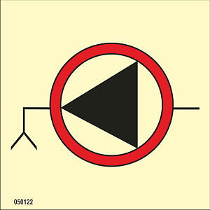 IMO A.654(16) Fire Control sign "Emergency bilge pump" - IMPA 33.6022