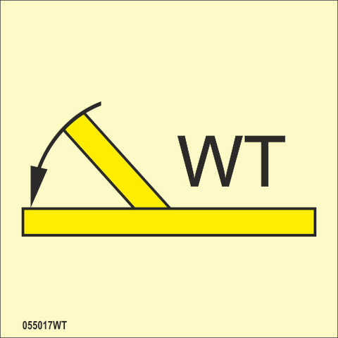 ISO 17631 Fire Control sign "B class self closing watertight fire door" - IMPA 33.6764