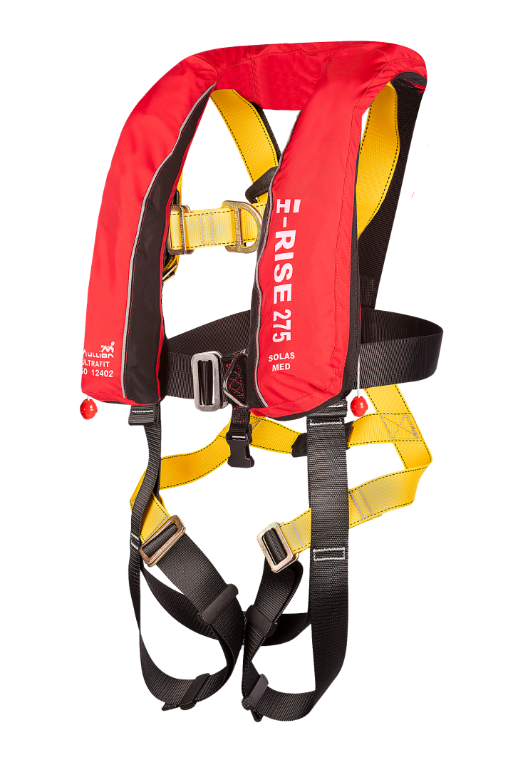 SOLAS-flytväst Mullion Hi-Rise 275N Ultrafit med fallskyddssele