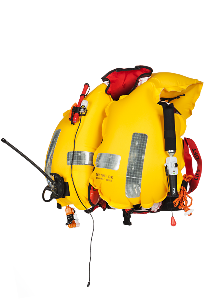 Mullion SMRT - Hi-Rise life jacket 275N SOLAS - foreseen for AU10/AU11 beacon - 2