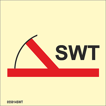 ISO 17631 Fire Control sign "A class semi-watertight fire door" - IMPA 33.6756