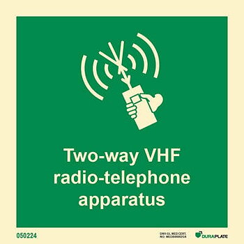 IMO sign "Two-way VHF radio-telephone apparatus" - IMPA 33.4113