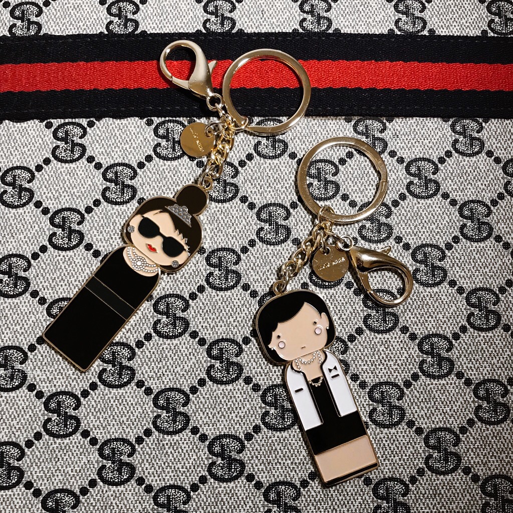 Lucie Kaas Coco Chanel Keychain In Gold
