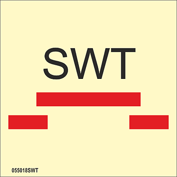 ISO 17631 Fire Control-skylt "A class semi-watertight sliding fire door" - IMPA 33.6768
